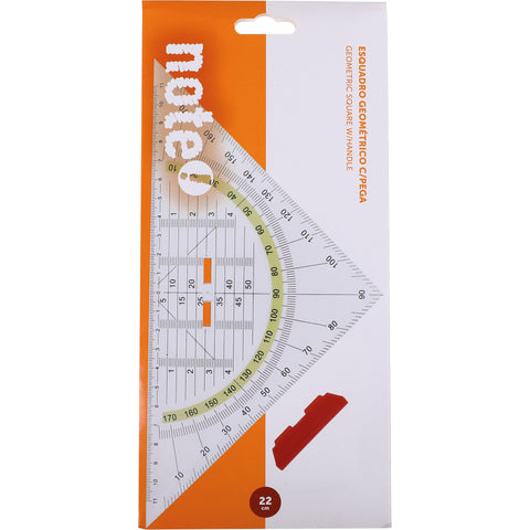 Esquadro Geométrico 22cm com Pega