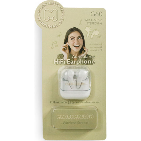 Auriculares Pastel (várias opções) Marshmallow