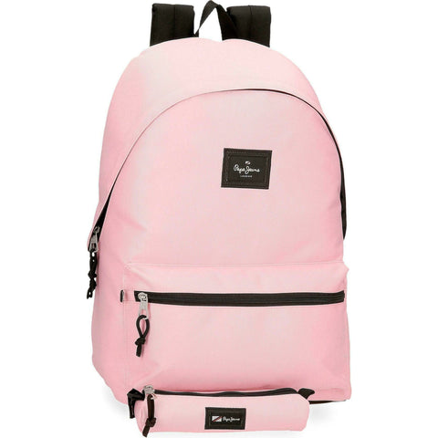 Mochila com Estojo Aris Colorful Rosa Pepe Jeans