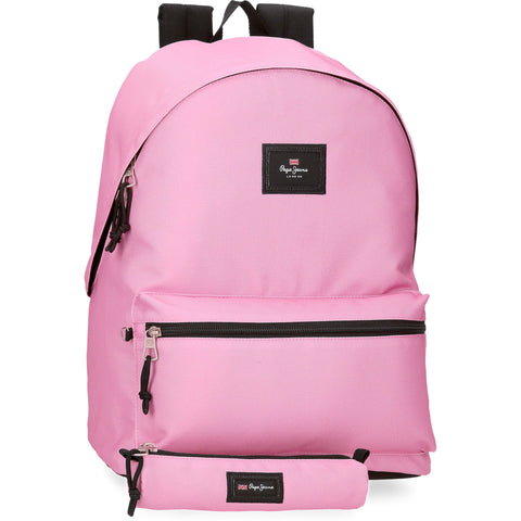 Mochila com Estojo Aris Colorful Rosa Pepe Jeans