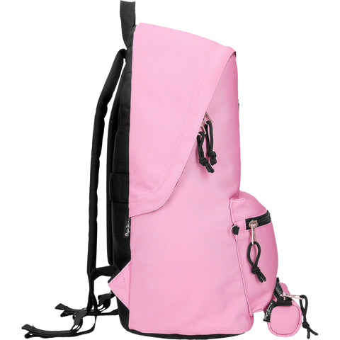 Mochila com Estojo Aris Colorful Rosa Pepe Jeans