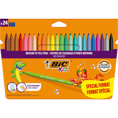 Marcadores de Colorir Kid Couleur Kids 24 Unidades Bic