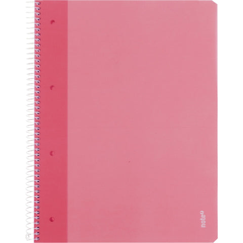 Caderno Espiral A4 Pautado Rosa