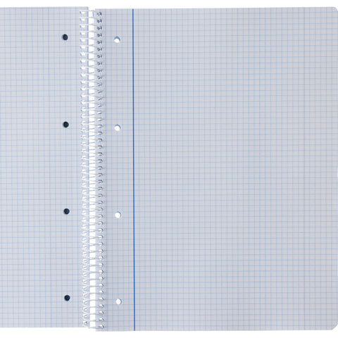 Caderno Espiral A4 Quadriculado 100 Folhas 70g Azul Claro Note!