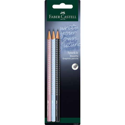 Lápis Grafite Hb Sparkle 3Unidades Faber Castel