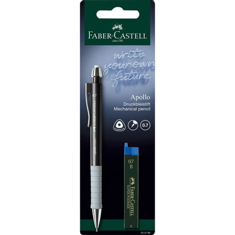 Lapiseira Apollo 0,7mm e minas B (várias opções) Faber-Castell