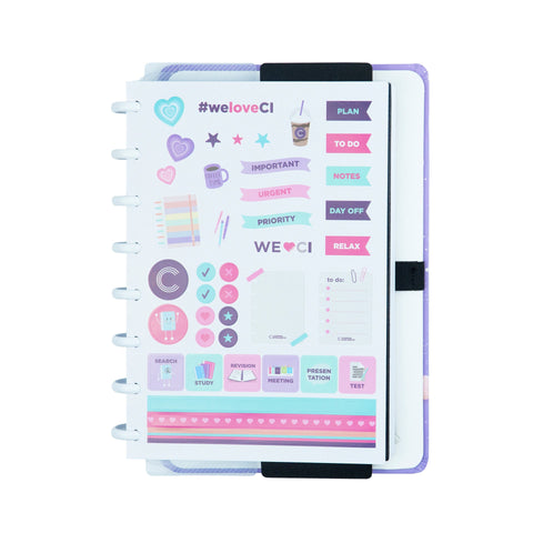 Caderno Inteligente A5 Purple Galaxy Gocase