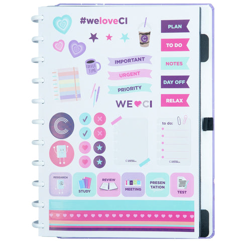 Caderno Inteligente A4 Purple Galaxy Gocase