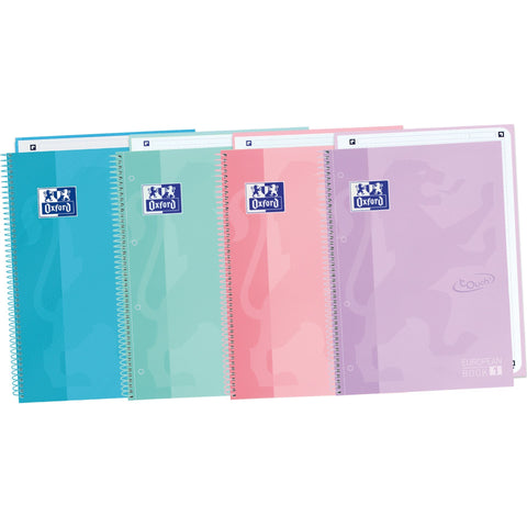 Caderno Espiral Europeanbook 1 Touch A4 Pautado (várias opções) Oxford