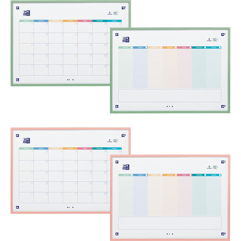 Quadro Magnético Planner Semanal-Mensal Reversível (várias Opções) Oxford