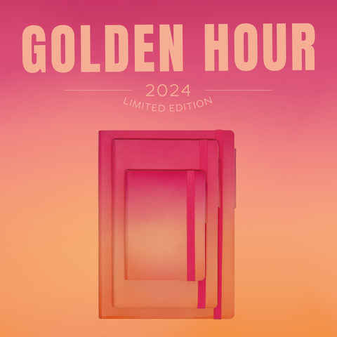 Caderno Médio Liso - Golden Hour