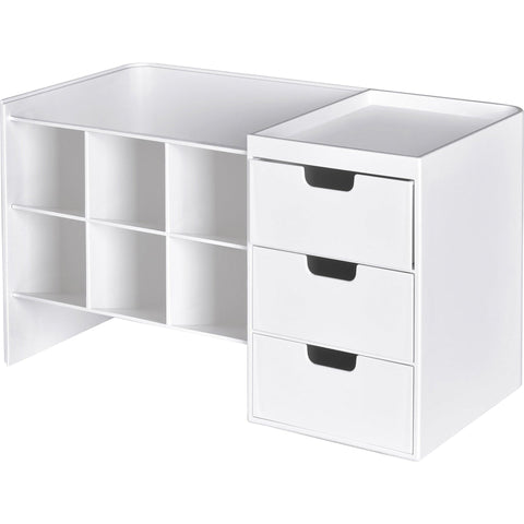 Organizador Secretária com Gavetas Hive Stack Branco Litem