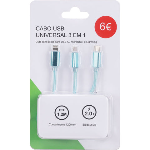 Cabos de Carregamento 3 em 1 Re-Connect