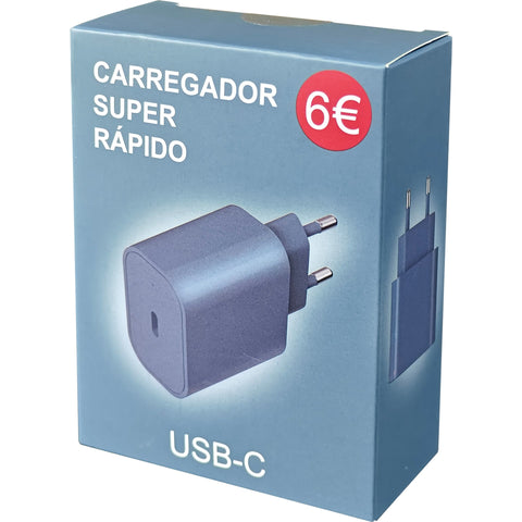 Tomada USB-C Azul Fusion