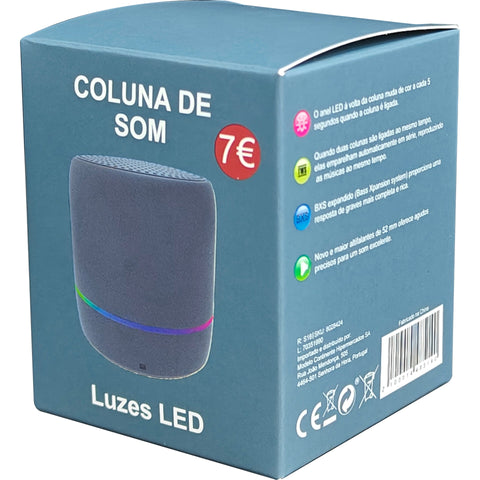 Coluna de Som Azul Fusion
