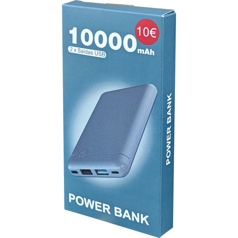Power Bank 10.000Mah Azul Fusion