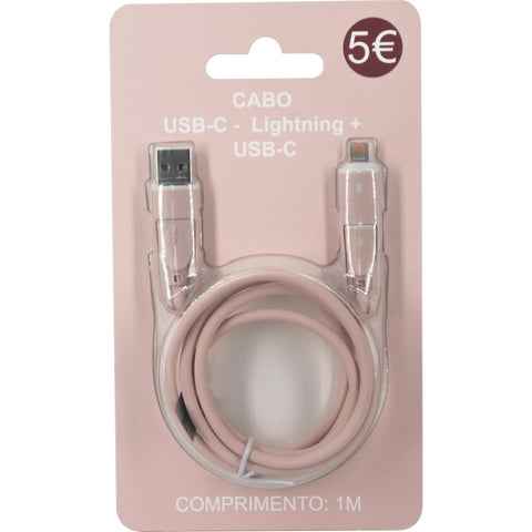 Cabo de Telémovel Multi Rosa Fusion