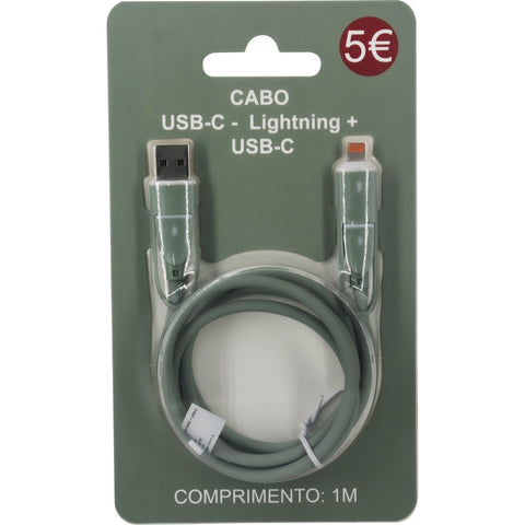 Cabo De Telémovel Multi Verde Fusion