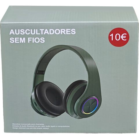 Auscultadores Sem Fios Verde Fusion