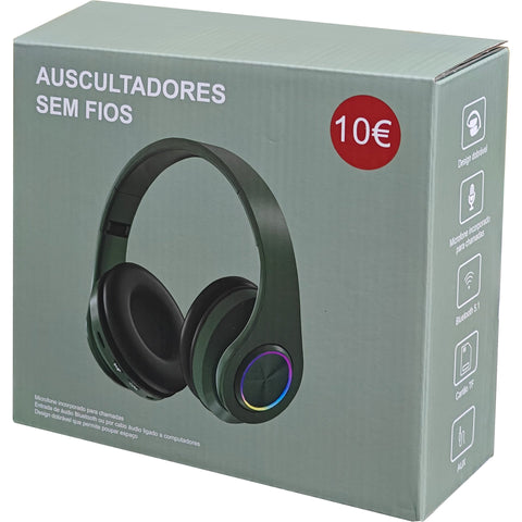 Auscultadores Sem Fios Verde Fusion