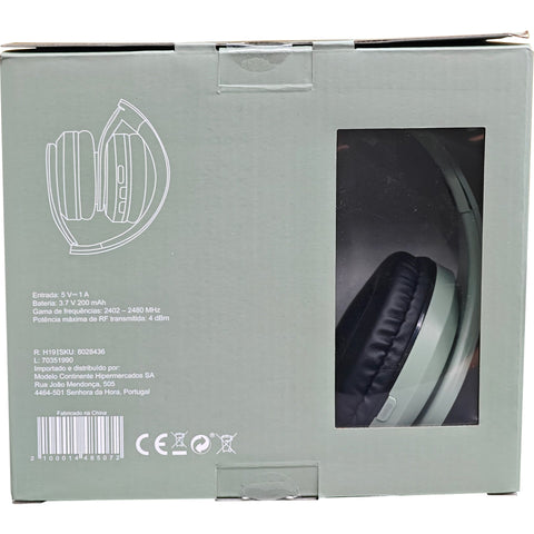 Auscultadores Sem Fios Verde Fusion