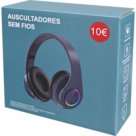 Auscultadores Sem Fios Azul Fusion