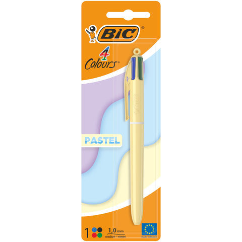 Esferográfica Com 4 Cores Pastel Bic