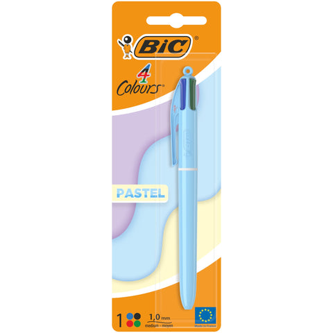 Esferográfica Com 4 Cores Pastel Bic