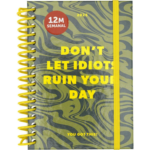 Agenda A6 2025 Espiral Semanal Mood Note! (artigo sortido)