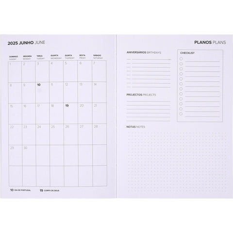 Agenda A5 2025 Semanal Plan Note! (artigo sortido)