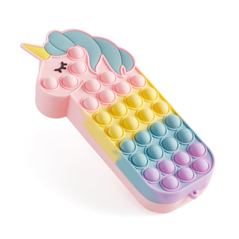 Estojo Unicórnio Rosa Popit B2F Apli