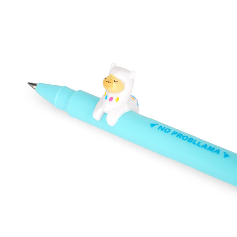 Caneta Gel Com Pendente - Lama Lovely Friends