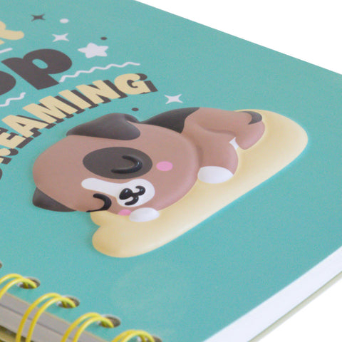 Caderno A5 3D - Never Stop Dreaming