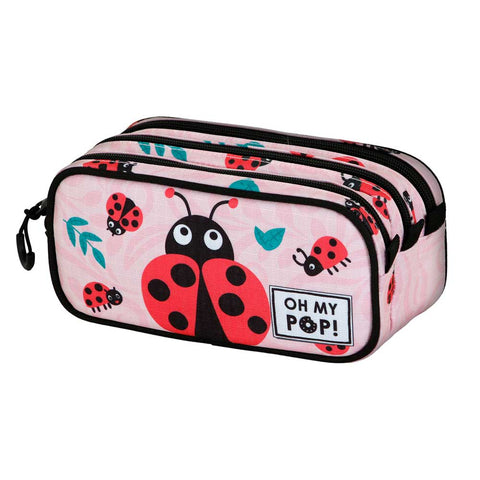 Estojo Triplo Red - Ladybug Omp
