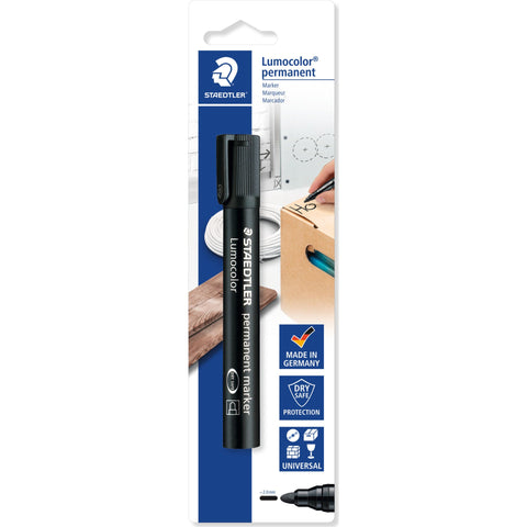 Marcador Permanente Lumocolor 2mm Preto Staedtler