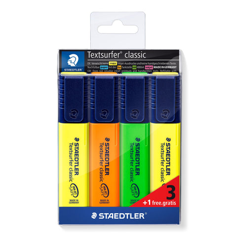 Sublinhador Textsurfer Classic 3+1 Unidades Staedtler