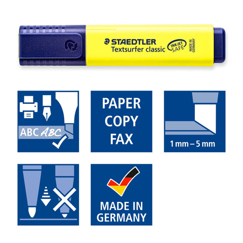 Marcador Fluorescente Textsurfer Classic 6 + 2 unidades Staetler