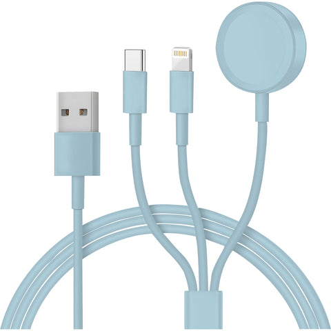 Cabo De Carregamento 3 Em 1 Aqua Sky