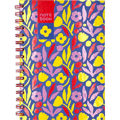 Caderno Espiral A5 Capa Dura Liso Flower (várias opções) Note!