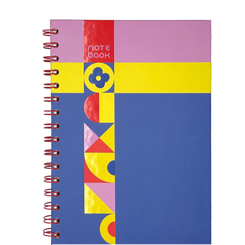 Caderno Espiral A5 Capa Dura Liso Flower (várias opções) Note!