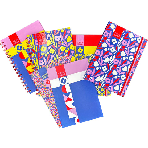 Caderno Espiral A5 Capa Dura Liso Flower (várias opções) Note!