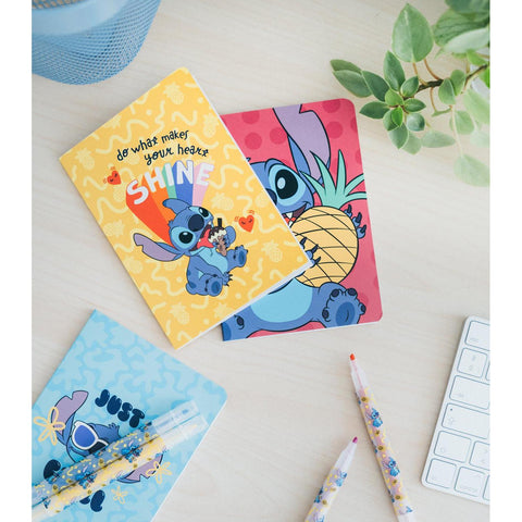 Conjunto Papelaria - Stitch Tropical