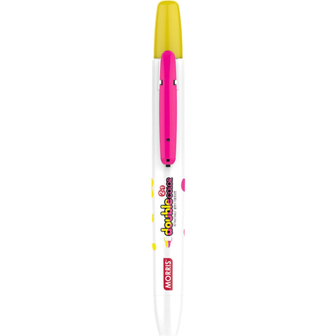 Sublinhador JustClick MRH-106 amarelo e rosa Morris