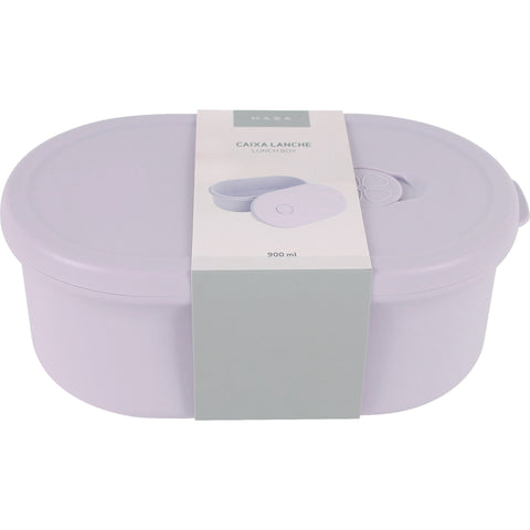 Caixa Lanche Silicone Lilás
