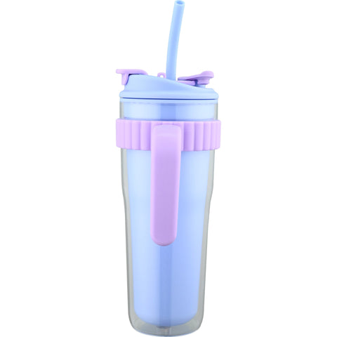Caneca Happiness Azul e Lilás