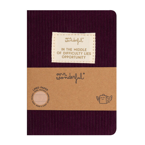 Caderno A6 - Aubergine In The Middle