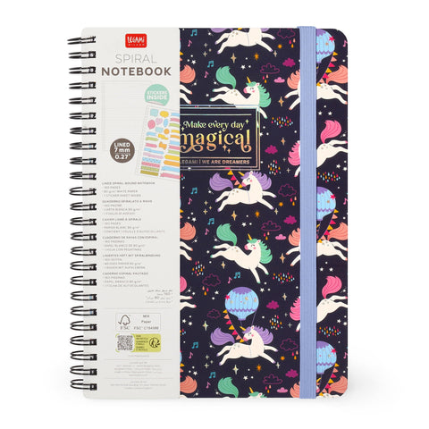 Caderno Espiral A5 Grande - Unicórnio
