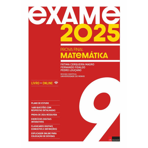 Exame 2025 - Prova Final de Matemática 9.º Ano de Fátima Cerqueira Magro, Pedro Louçano e Fernando Fidalgo