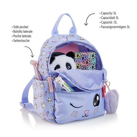 Mochila Mini com 2 Compartimentos Coelho Apli