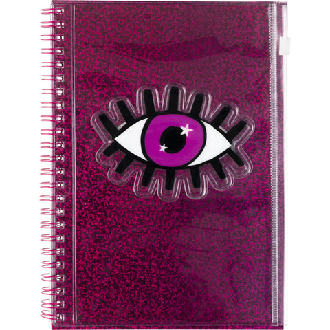 Caderno Espiral A5 60 Folhas Eye Pink Magic